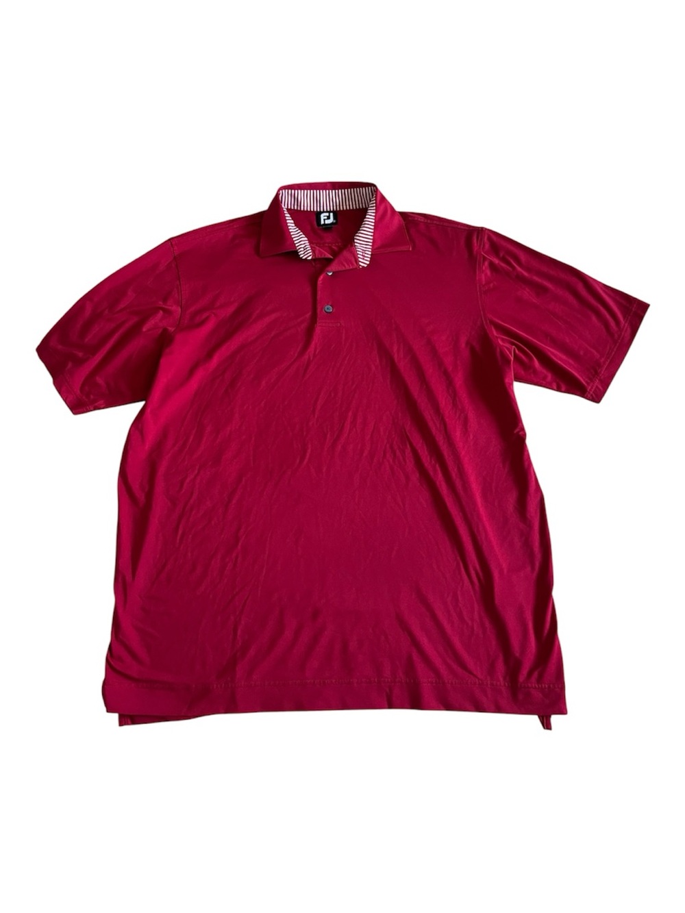 FootJoy Golf Polo Shirt Short Sleeve Performance Solid Red Men’s XL